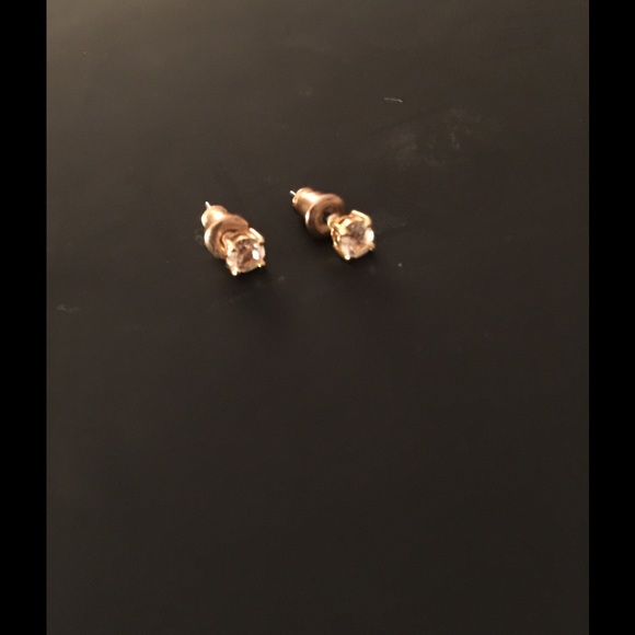 Cubic Zirconia Stud Pierced Earrings