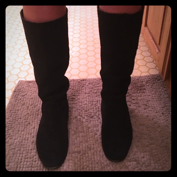 Restricted Tall Black Slouchy Boots