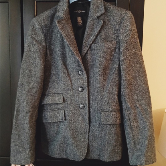 Banana Republic Tweed wool blazer