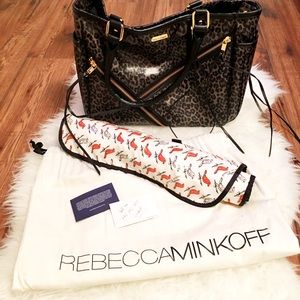 NEW Rebecca Minkoff Leopard Baby Bag