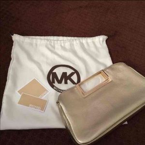 Michael Kors Gold Clutch