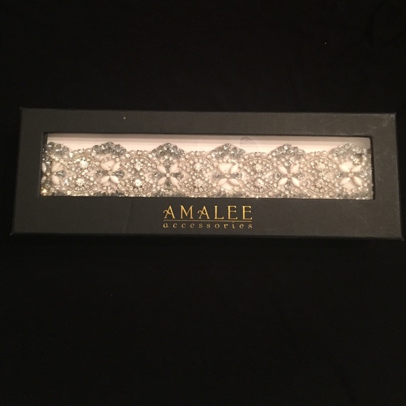 Amalee Emma Bridal rhinestone and Swarovski sash