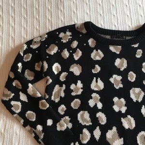 Leopard print sweater
