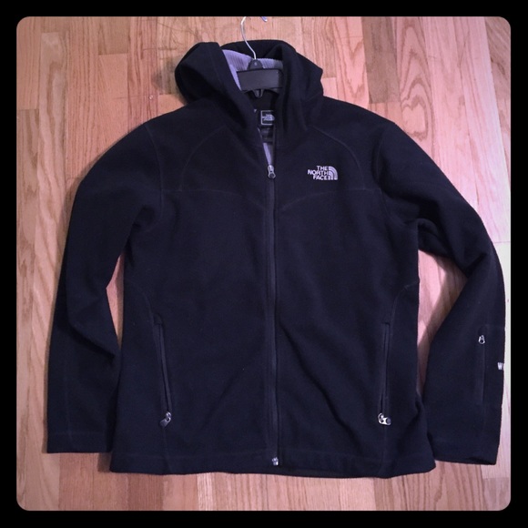 Used North Face Black Fleece Hoodie Size L