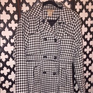Houndstooth Peacoat