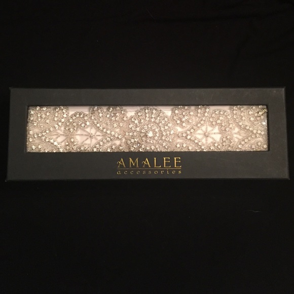Amalee Swarovski Bridal Sash main image 4