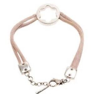 NWOT Montblanc Gray Double Silk Cord Bracelet