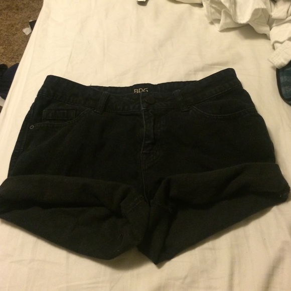 Mid rise black shorts from urban outfitters