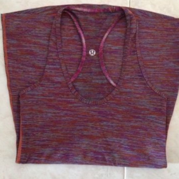 Lululemon cool racerback coral space dye tank