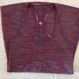 Lululemon cool racerback coral space dye tank