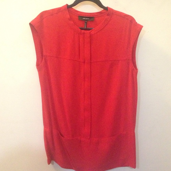 🐰 HOLIDAY SALE🐰 Isabel Marant Red Tunic Dress - Picture 1 of 3