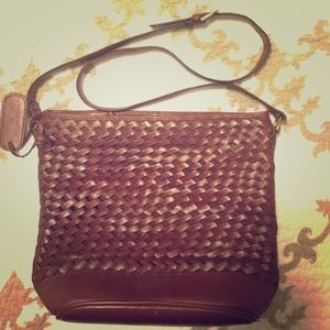 Textured leather purse