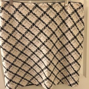 Cream and black skirt