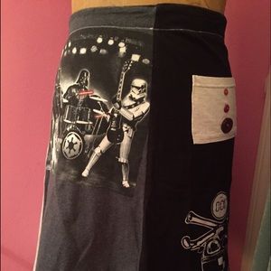Up-cycled tee shirt skirt