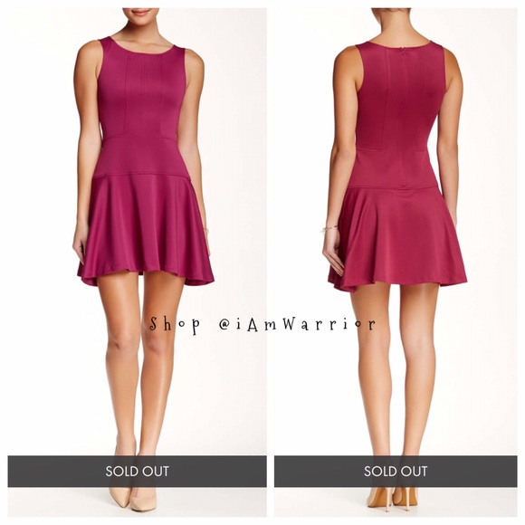 Dresses & Skirts - 🆕NWT Raspberry Scuba dropped waist mini dress