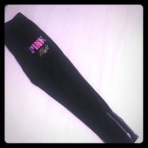 Pink Victoria secret sweatpants.
