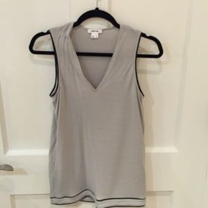 Helmut Lang Faux Leather Trim Tank