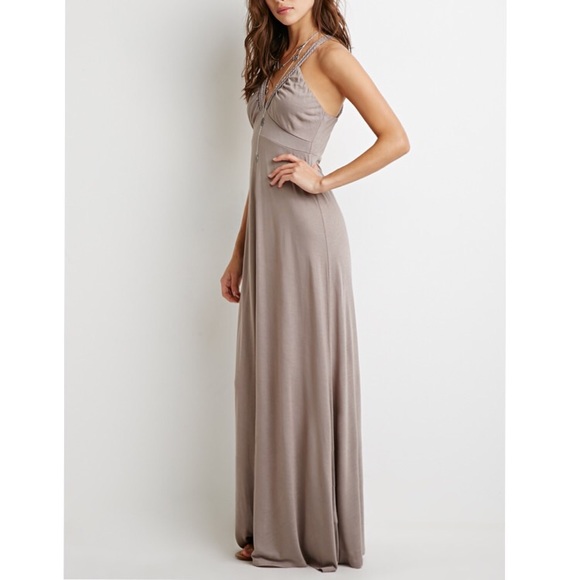 Braided Strap Maxi Dress