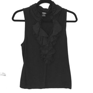 Ralph Lauren Rugby Wool Ruffle Top