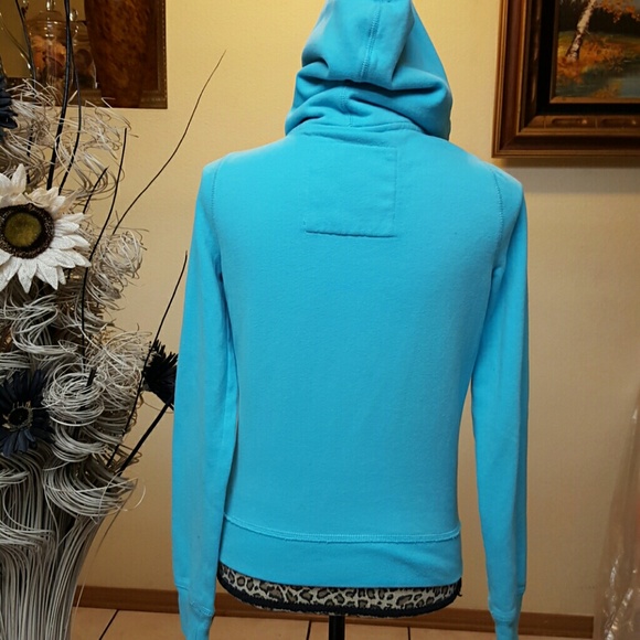 HOLLISTER turquoise hoodie - Picture 3 of 4