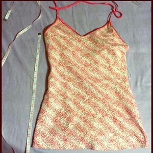 Pink and silver leopard print halter top