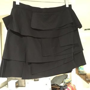 BCBG Max Azria mini skirt with layers black