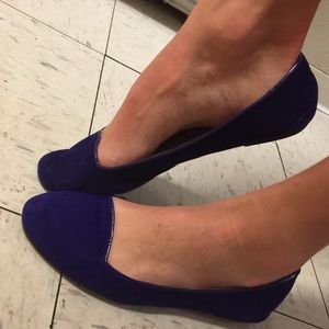 Purple Flats!! Worn but still vibrant purple!