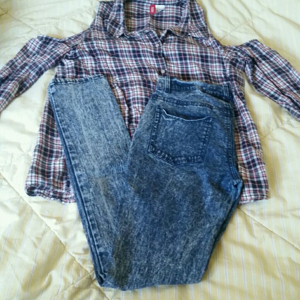 Japanese Acid Wash Jeggings