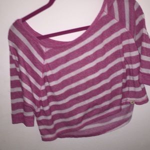 hollister crop sweater shirt