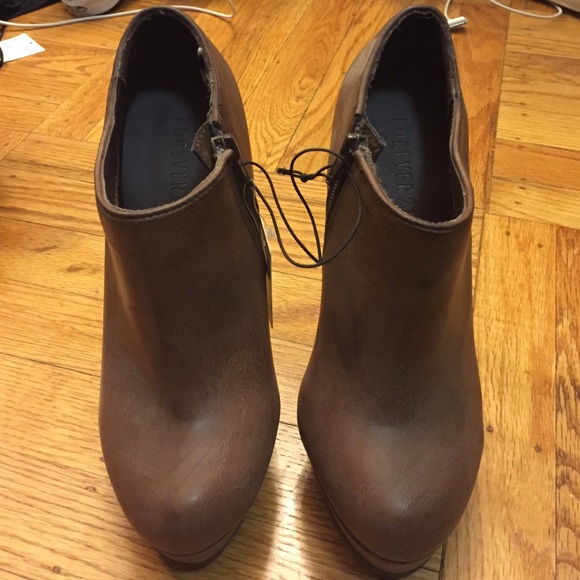 Forever 21 brown booties