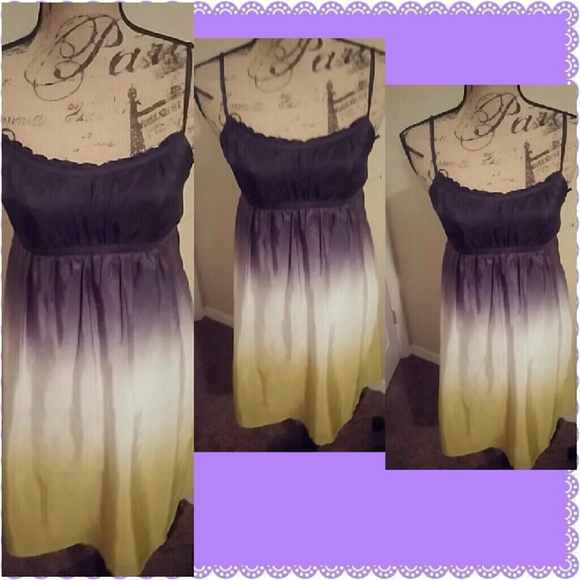 LOFT Dresses & Skirts - Loft 100% silk ombre   dress