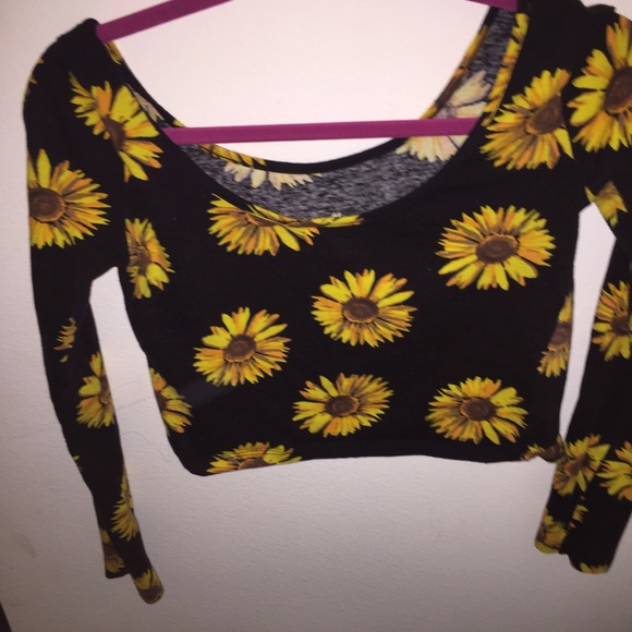 sunflower crop top