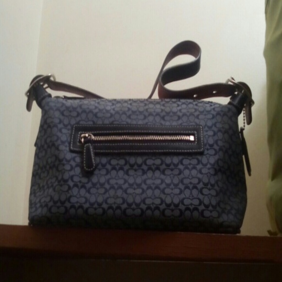 Gray Coach Handbag