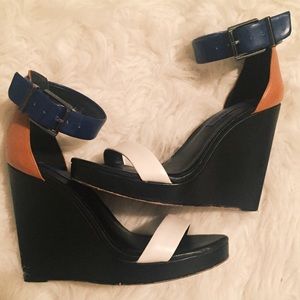 Strappy wedges