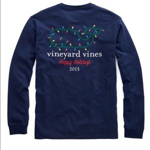 Vineyard Vines Dark blue holiday shirt