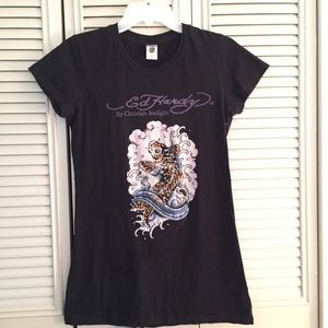 💋 adorable black Ed Hardy T-Shirt💄👠