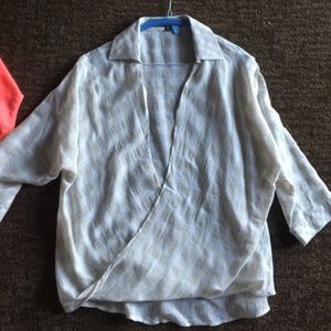 Love Stitch Wrap Blouse