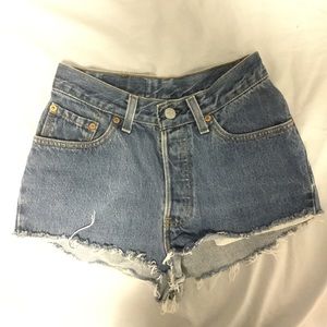 Vintage Levi's denim high waisted shorts