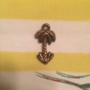 Vintage 20s 18k Rose Gold Palm Tree Bracelet Charm