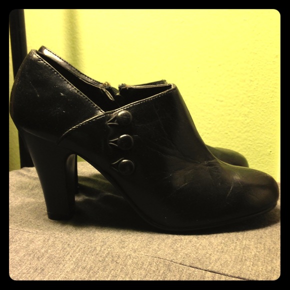 Black Zip Up Ankle Boots