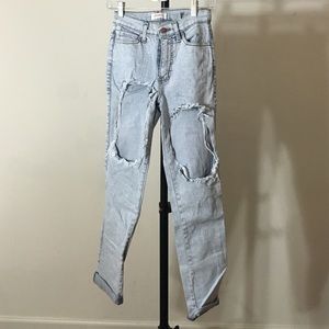 Nasty Gal Pants - Nasty Gal Distressed Denim Nasty Gal Pants - Nasty Gal Distressed Denim
