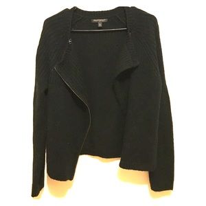 Banana Republic Black Knit Moto Jacket