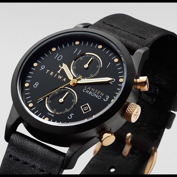 Midnight Lansen Chrono (leather strap)