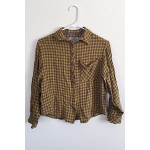 Urban Outfitters / Ecote flowy flannel crop