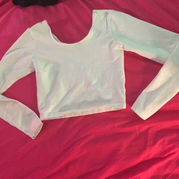 American Apparel Crop Top Long Sleeve