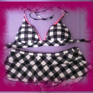 Arizona Black & White Checkered Bikini lg