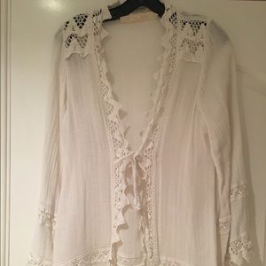 Jen's Pirate Booty gauzy white cover up