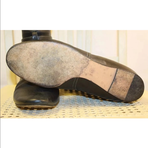 SOLD-CHLOE Black Glove Soft Leather Riding Boots - Picture 4 of 4