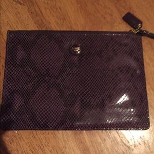 Purple Coach envelope style bag!💜