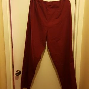 Burgandy uniform pant fix 2x to 3x